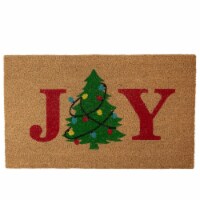 Northlight Natural Coir Joy Christmas Tree Doormat 18 x 30