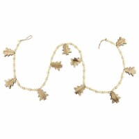 Northlight 6' Christmas Trees and Beads Wooden Garland