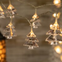 Northlight 10-Count LED Clear Winter Trees Micro Christmas Light Set 3ft, Clear Wire
