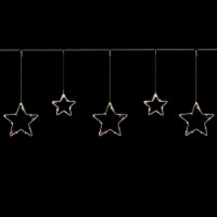 Northlight LED Lighted Stars Christmas Garland, 4ft, Warm White Lights