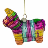 Northlight 3.5 Pinata Horse Glass Christmas Ornament