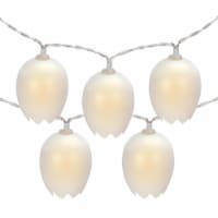 Northlight 10-Count Cracked Easter Egg LED String Lights, 4.5ft, Clear Wire