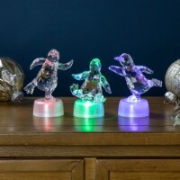Northlight Set of 3 Pre-lit Color Changing Penguin Tabletop Christmas Figurines 4