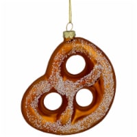 Northlight 4.5 Salted Soft Pretzel Glass Christmas Ornament
