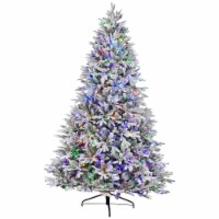 Northlight Real Touch™ Elite Pre-Lit Flocked Yukon Pine IPT Artificial Christmas Tree - 9' Perspective: Main