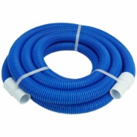Pool Central 32798767 27 ft. Blue Blow Molded PE Vacuum Hose with White Cuffs