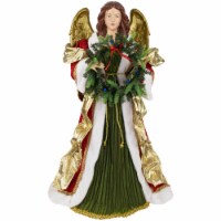 Northlight 3' Red and Green Angel Commercial Size Christmas Tree Topper, Unlit