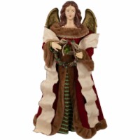 Northlight 3' Red and Brown Angel Commercial Size Christmas Tree Topper, Unlit