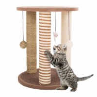 Cat Scratching Post with Perch Sisal Rope and Toys for Cats and Kittens Play