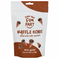 Just The Fun Part Bite Sized Milk Chocolate Mini Waffle Cones