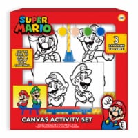 Innovative Designs Super Mario Canvas Paint Set for Kids with 3 Canvases,  Acrylic Paint