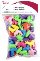 Fun Shapes Pony Beads 4oz-Assorted