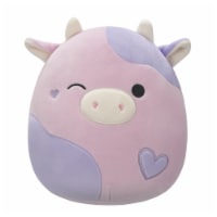 Squishmallows Winking Pink and Purple Cow With Hearts Plush Perspective: Main