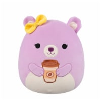 Squishmallows 16" Pink Bear with Bow Holding Coffee Plush Toy Perspective: Main