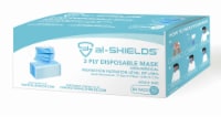 al-SHIELDS 3 Ply Adult Unisex Disposable Face Masks