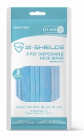 al-SHIELDS 3 Ply Disposable Face Mask with Ear Loops