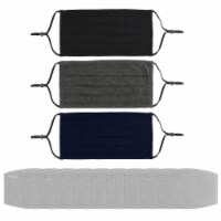 al-SHIELDS Adult Unisex Cotton Jersey Pleated Fabric Face Masks