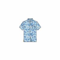 Caribbean Joe Short Sleeve Button Down Polyester Spandex Shirt Perspective: Main