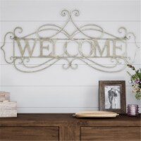 Lavish Home 80-WALLSGN-WRD15 Metal Cutout-Welcome Decorative Wall Sign
