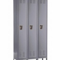Hallowell Wardrobe Locker,Lvrd,3 Wide, 1 Tier,Gray  U3558-1HG