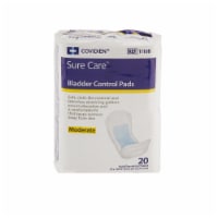 Covidien Incontinent Pad 4 X 10-3/4 Inch Contoured Moderate, 20 Ct