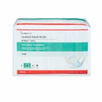 Wings Ultra Adult Incontinence Brief L Heavy Absorbency Quilted, 77074, Extra Heavy, 18 Ct