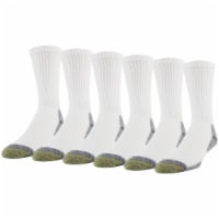 Gold Toe 656WS Work Cotton Crew - White/Grey Perspective: Main