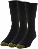 Gold Toe Non-Binding Crew Socks - Black Perspective: Main