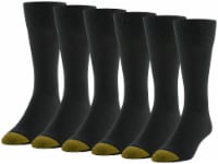 Gold Toe GM1050R06 Cambridge Crew Flat Knit - Black Perspective: Main