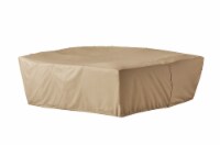 Hanover Protective Vinyl Rectangular Dining Set Cover - Tan