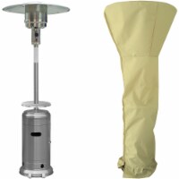 Hanover Stainless Steel Propane Patio Heater with Cover