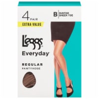 L'eggs Everyday Regular Panty Sheer Toe Pantyhose - Sun Tan Perspective: Main