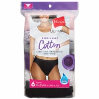 Hanes® Ultimate Breathable Cotton Tagless® Hi-Cut Underwear Perspective: Main