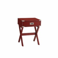 Babs End Table, Red