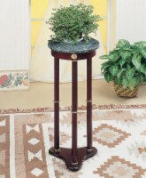 Ideally Classic Accent Table, Merlot Brown