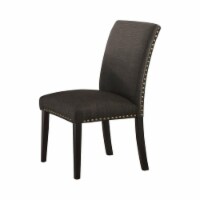 Benjara 19  Contemporary Solid Wood Dining Chair in Ash Black