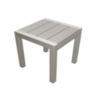 Highly Functional Easy Movable Outdoor Side Table, Gray