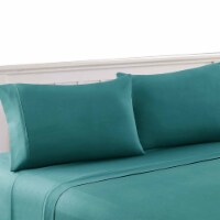 Bezons 4 Piece Queen Size Microfiber Sheet Set The Urban Port, Blue