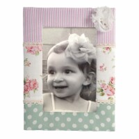 Wooden Photo Frame with Feminine Undertone, Multicolor- Saltoro Sherpi