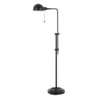 Adjustable Height Metal Pharmacy Lamp With Pull Chain Switch, Black - Saltoro Sherpi Perspective: Main