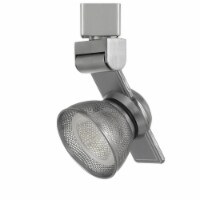 12W Integrated LED Metal Track Fixture with Mesh Head, Silver- Saltoro Sherpi