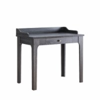 36 Inch Ethan 1 Drawer Desk with Power and Dual USB Outlet, Distressed Gray