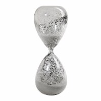Doug 10 Inch Decorative 60 Minute Hourglass Table Accent Decor, White Sand- Saltoro Sherpi