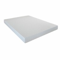 Gem 7 Inch Memory Foam XL Twin Size Mattress, Knit Top, Cooling Gel Infused- Saltoro Sherpi