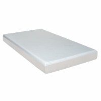 Que 6 Inch Full Size Memory Foam Mattress, Gel Infused, Fabric Upholstery- Saltoro Sherpi