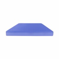 Kin 6 Inch Memory Gel Foam Full Size Mattress, Fire Protection Layer, Blue- Saltoro Sherpi