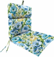 Jordan Manufacturing French Edge Chair Cushion - Lessandra Sunblue Perspective: Main