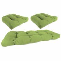 Jordan Manufacturing Wicker Settee Cushion Set - Husk Texture Leaf