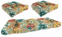 Jordan Manufacturing Wicker Settee Cushion Set - Colsen Sonoma Perspective: Main