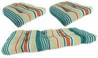 Jordan Manufacturing Wicker Settee Cushion Set - Bacall Sonoma Perspective: Main